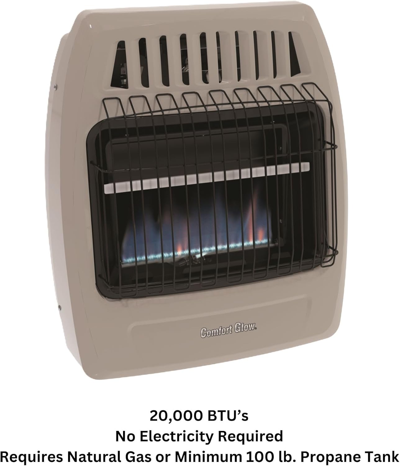 Comfort Glow Blue Flame Vent-Free 20000 BTU Wall Heater