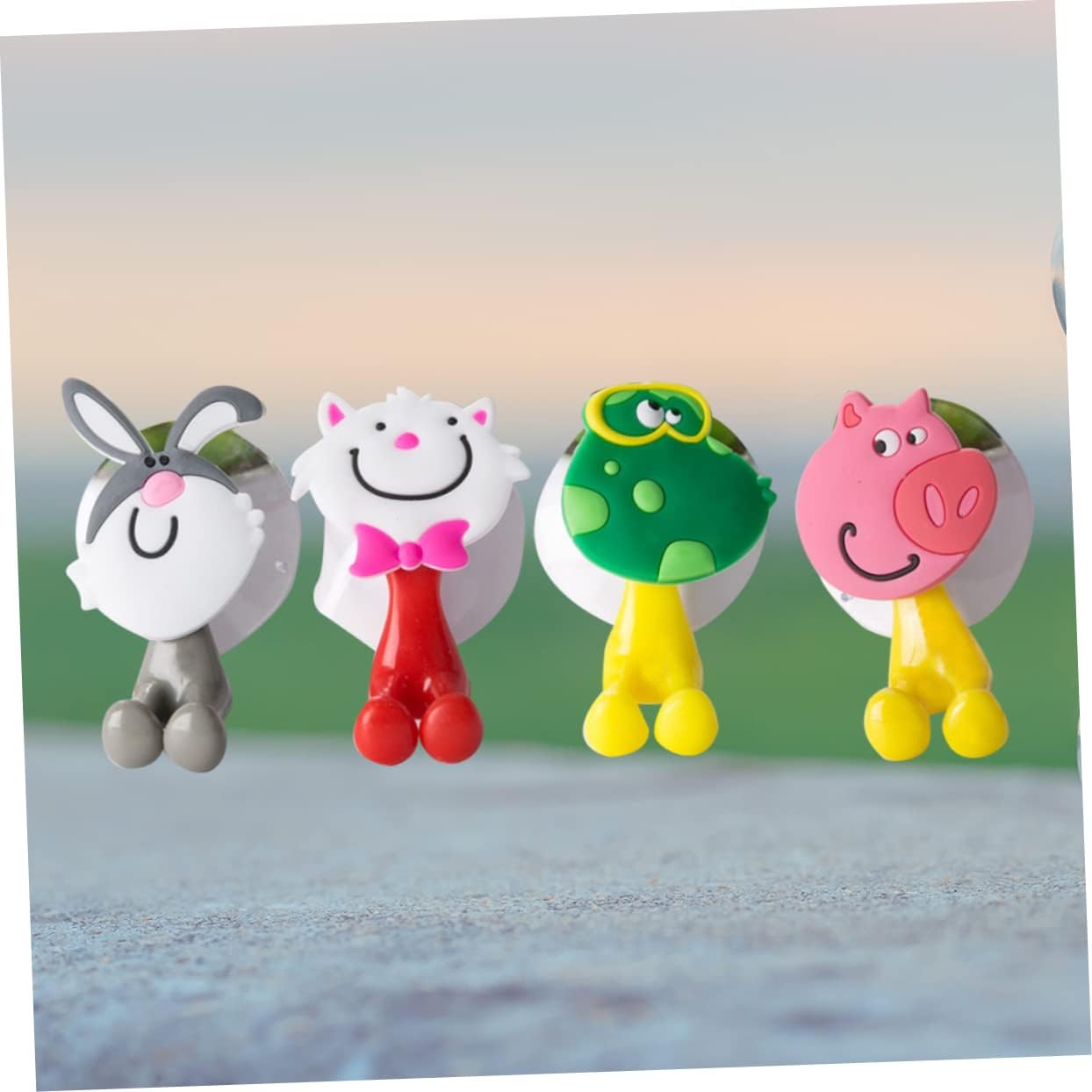 Cartoon Animal Toothbrush Holder with Suction Cup