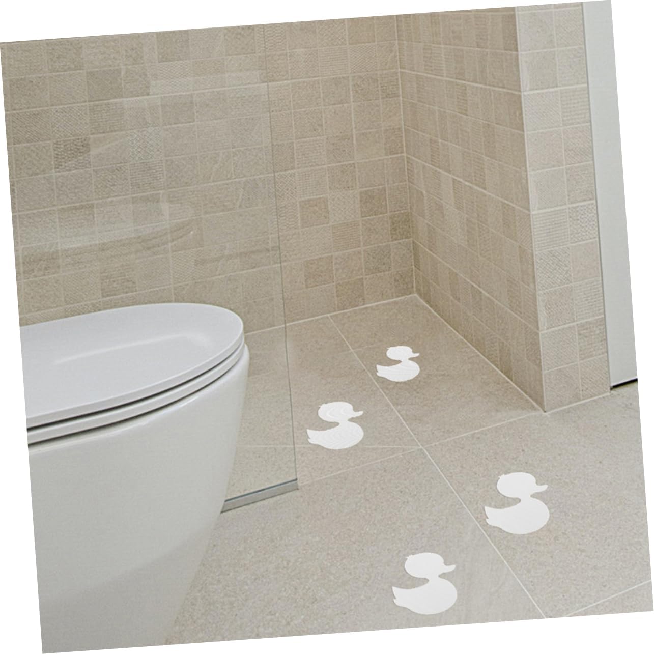 Amosfun 20pcs Duck Bath Stickers Non Slip Decorative Decals