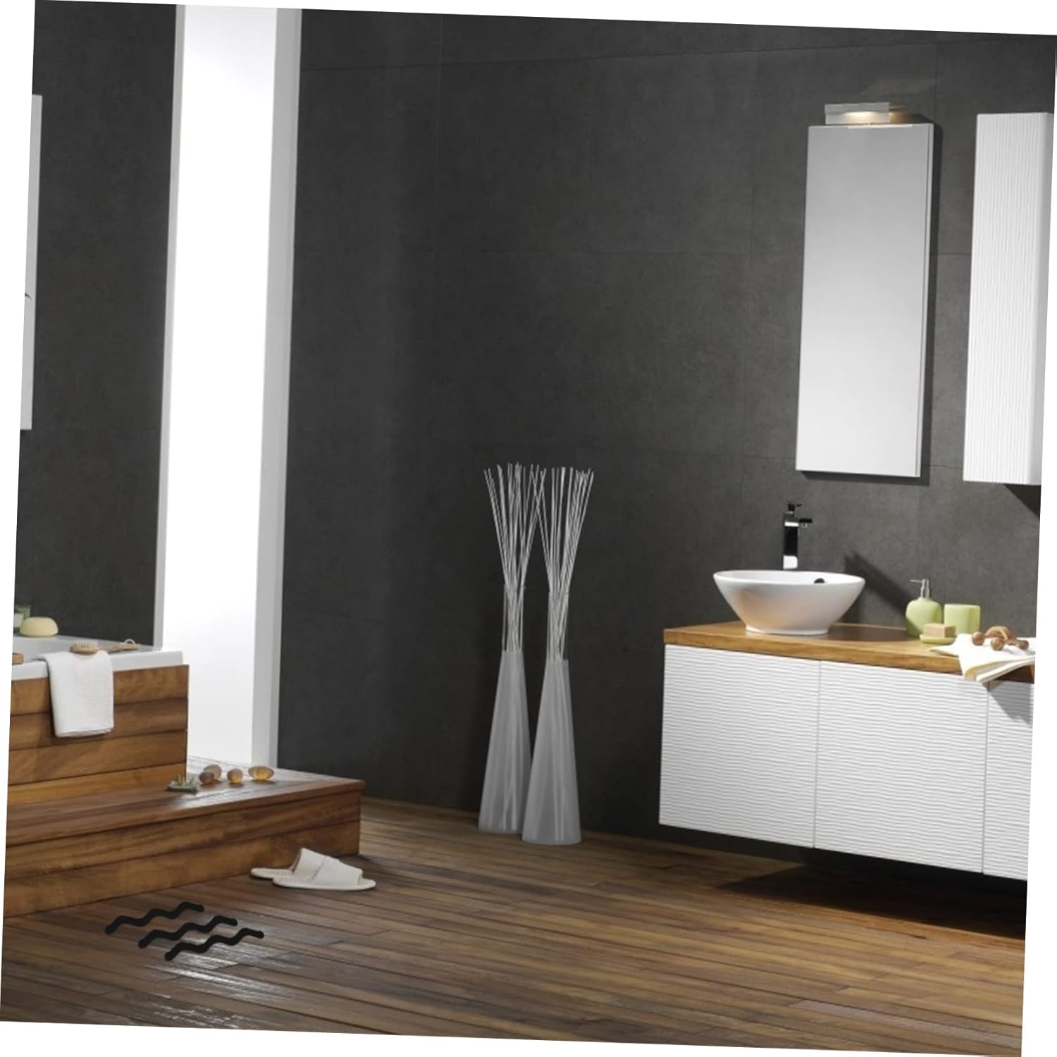 Cabilock 24pcs Bathroom Decals Non-Slip Safety Stickers