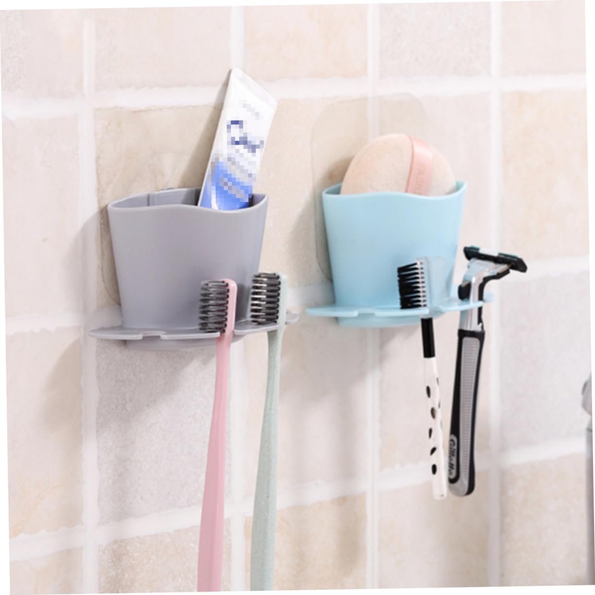 Ciieeo Toothbrush and Toothpaste Holder with Suction Cup