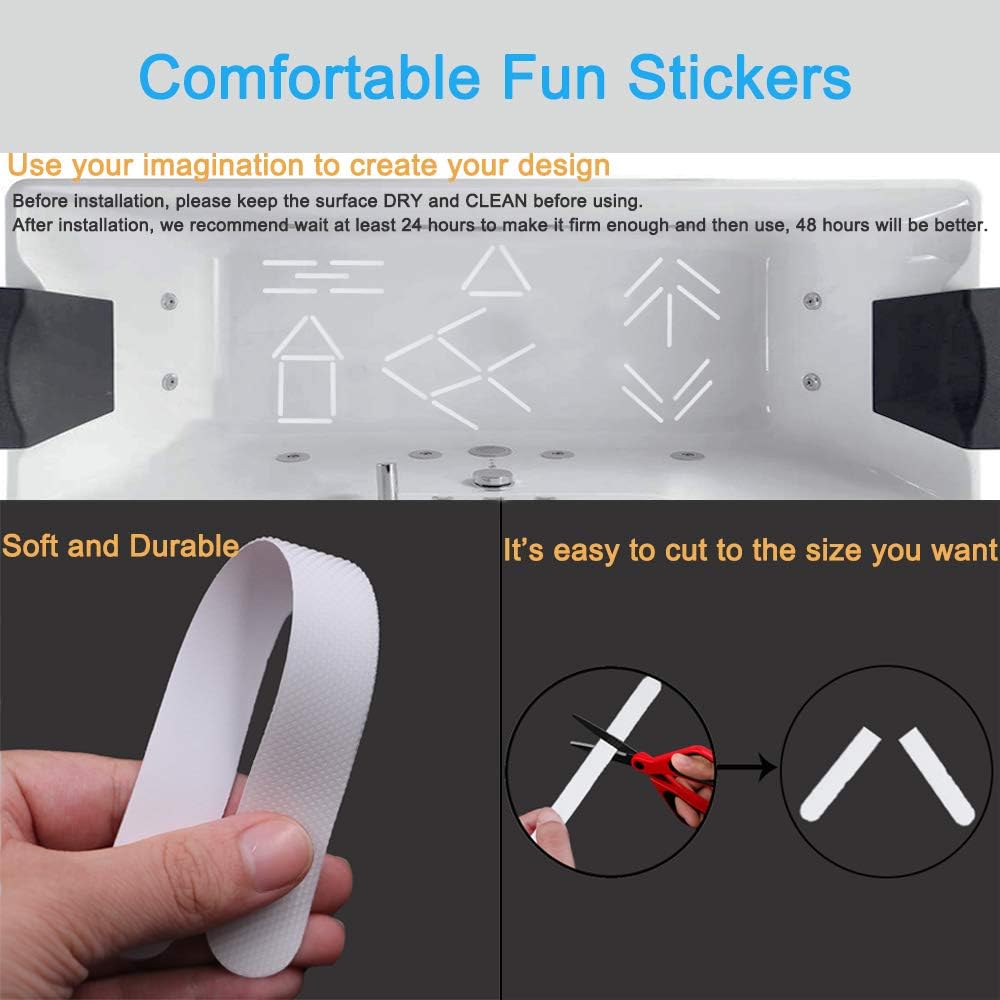 20 Pack Non Slip Bath Tub Stickers for Safety