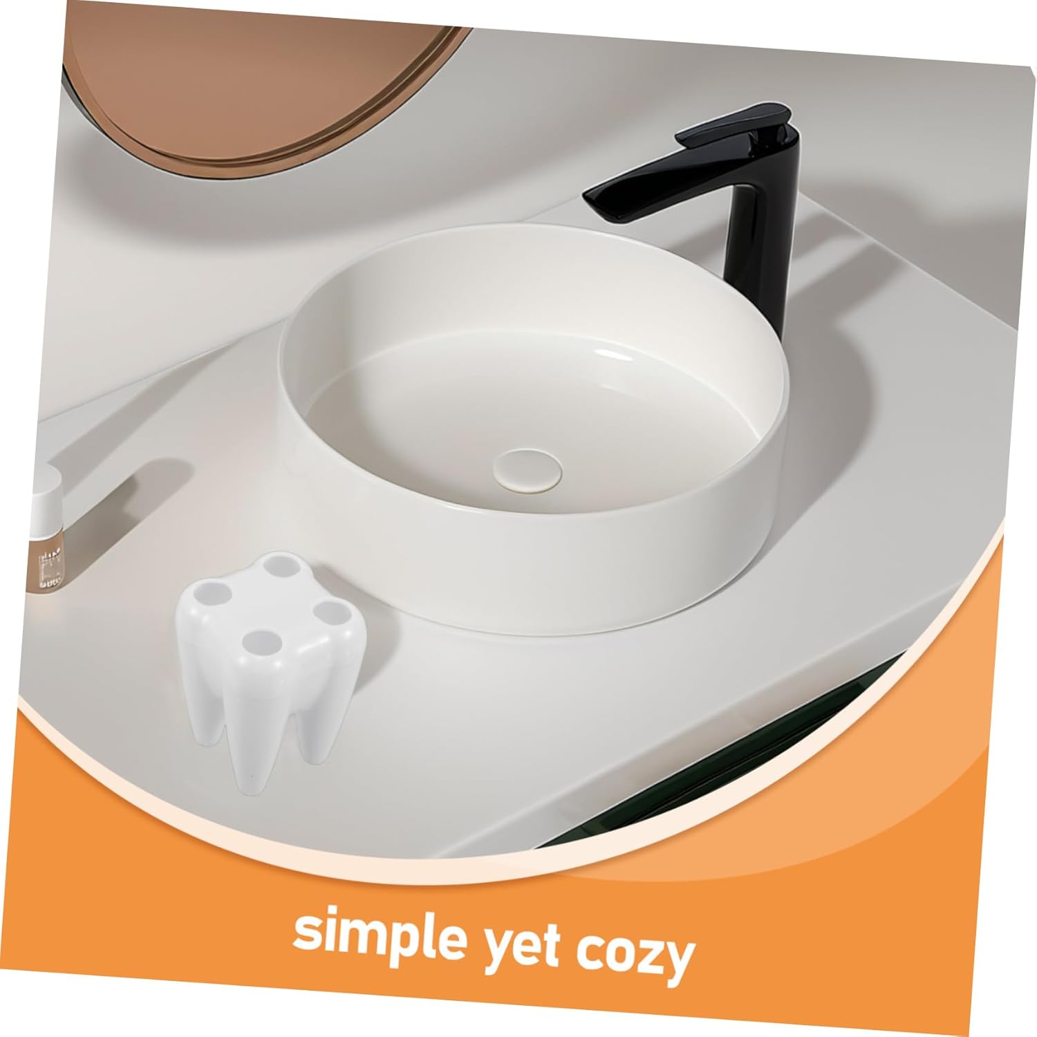 RORPOIR Toothbrush Rack with Suction Cup Storage Holder