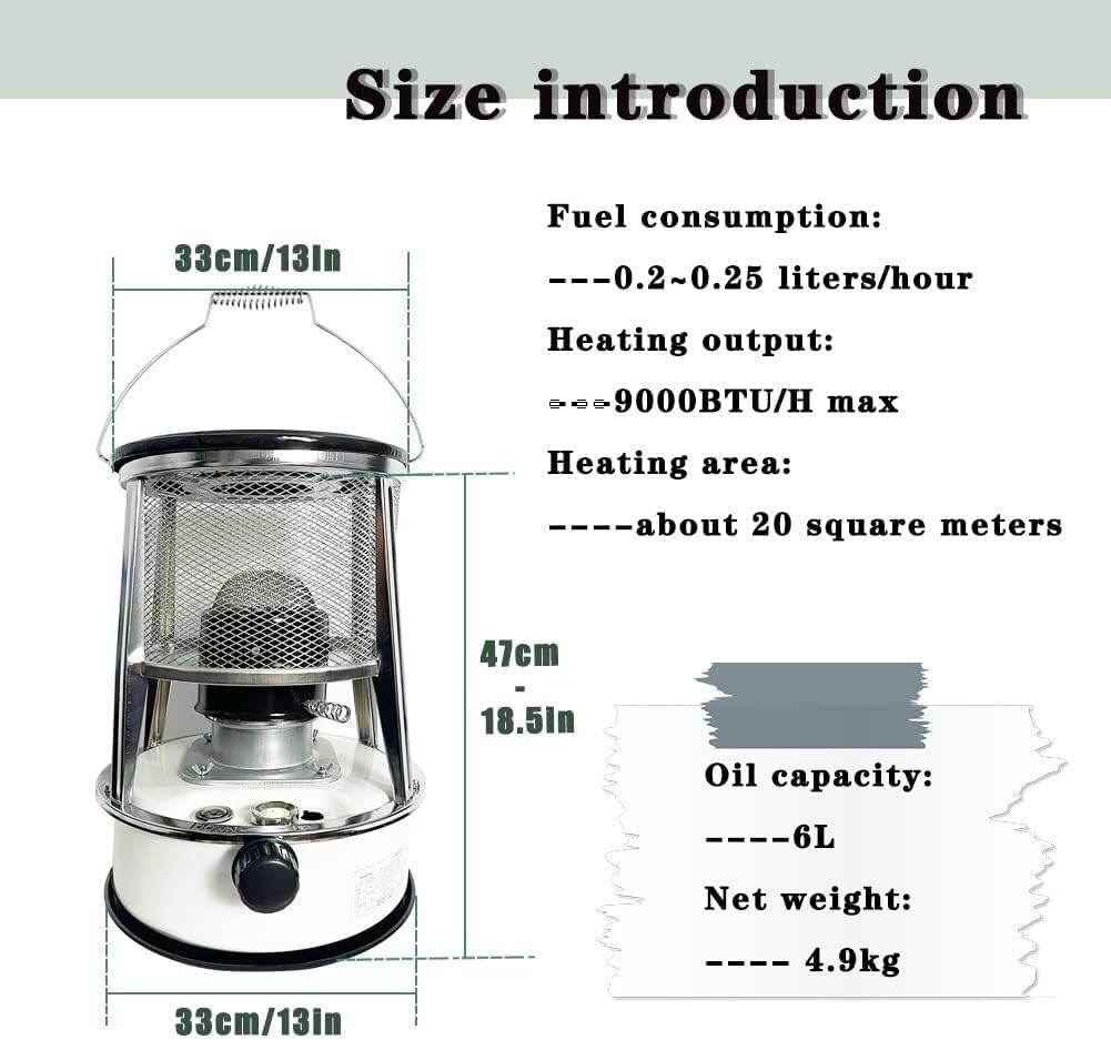 AMeLL Kerosene Stove Heater for Indoor Emergency Tent Use
