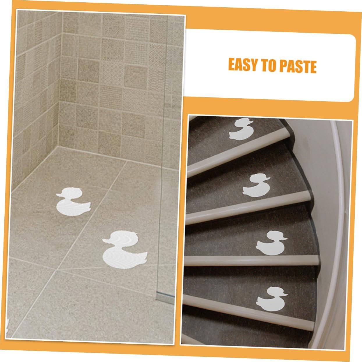WOONEKY Duck Stickers for Bathtub 20pcs Non-Slip 1