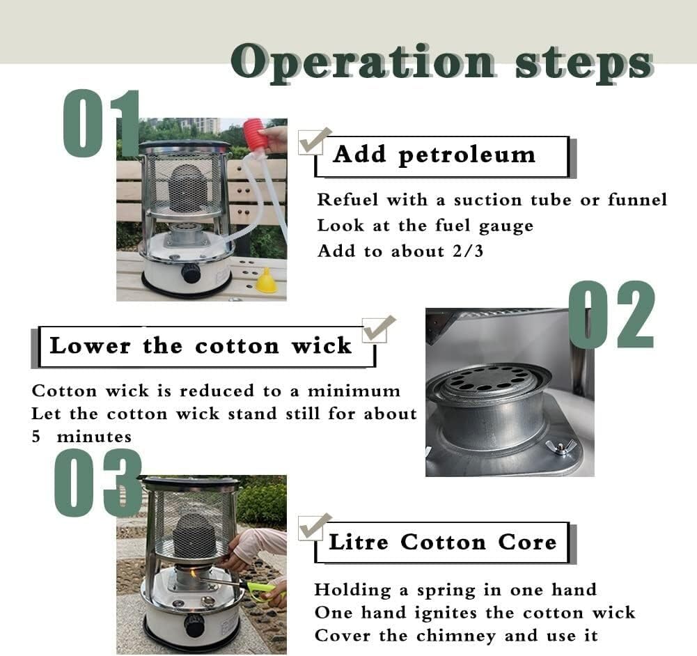 AMeLL Kerosene Stove Heater for Indoor Emergency Tent Use