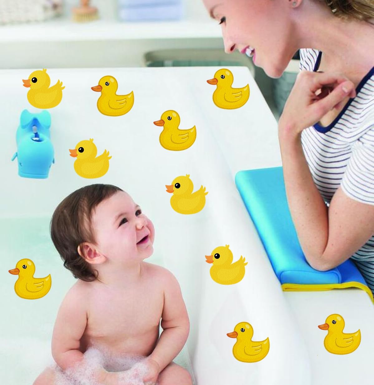 Non-Slip Bathtub Stickers with Ocean Fish Design