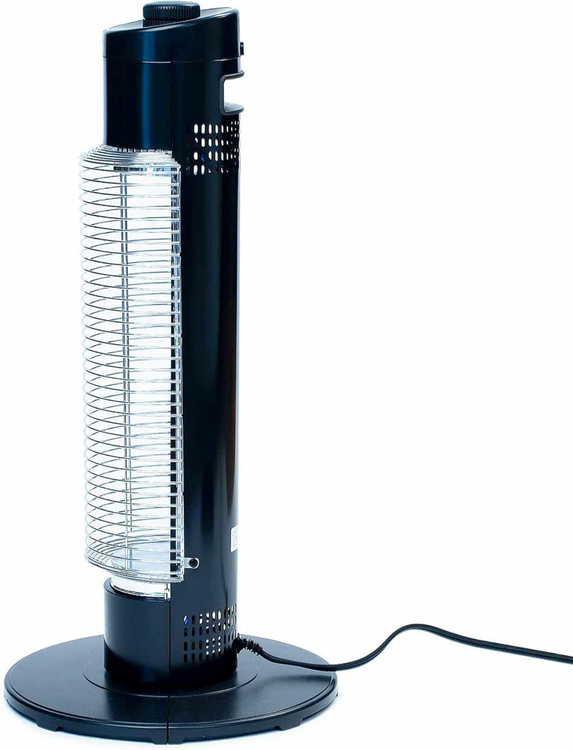 HeatMate Portable Instant Heat Graphite Medium Tower Electric Heater - Black