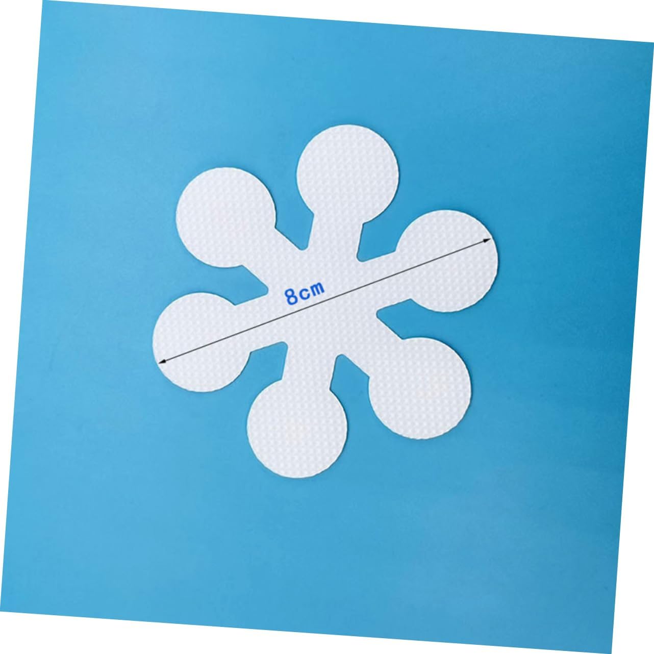 Sosoport 20Pcs Snowflake Non-Slip Tub Strips with Adhesive Safety Stickers