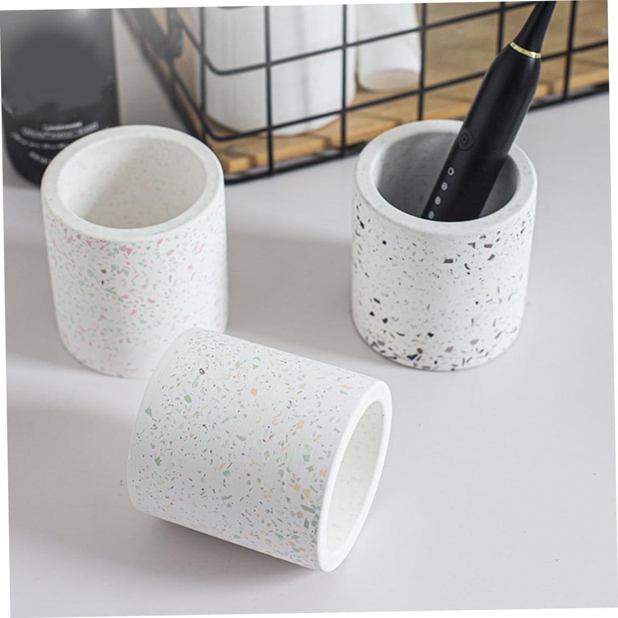 BIUDECO Bathroom Storage Cup Toothbrush Holder