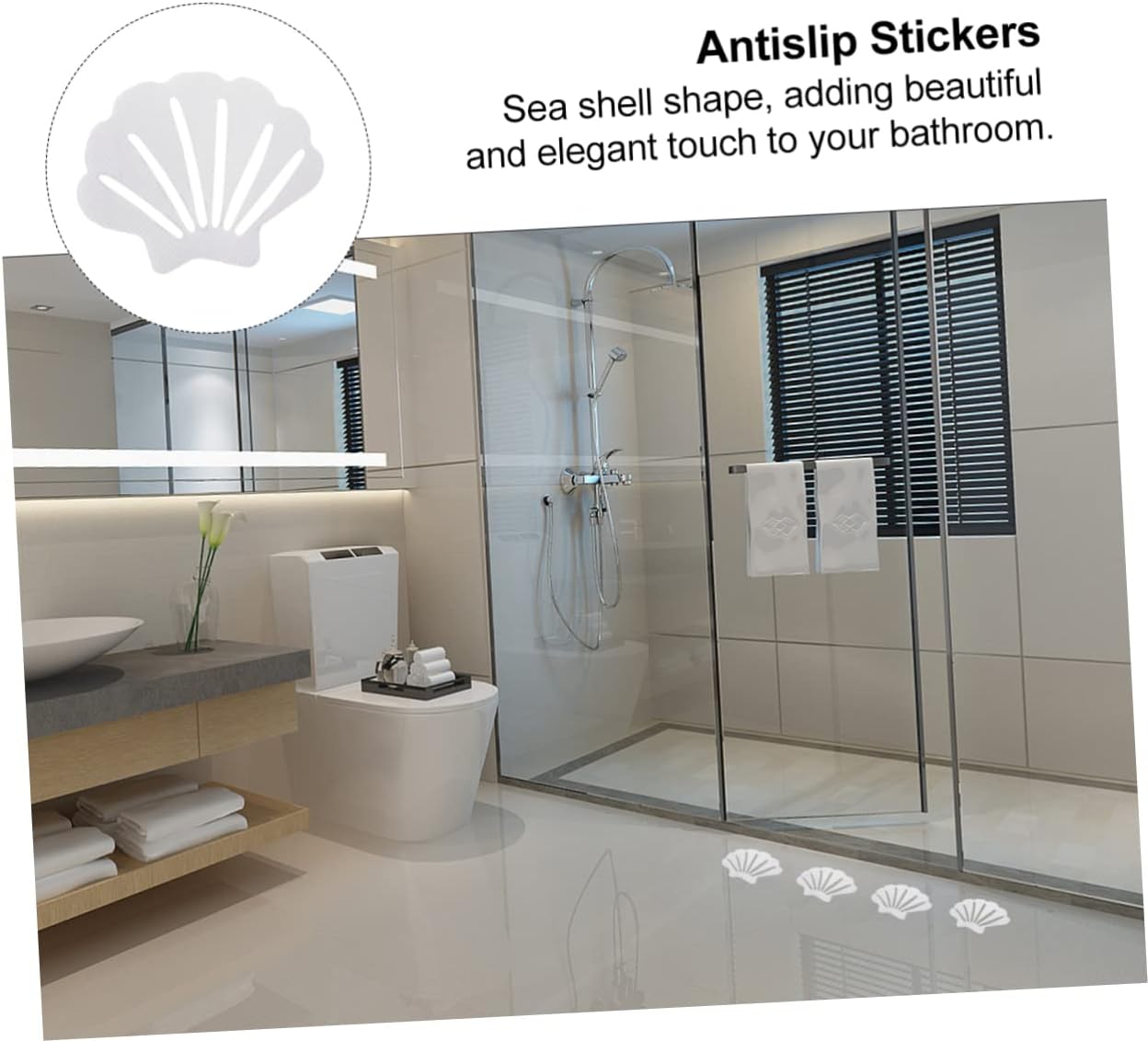 GLEAVI Non-Slip Bathtub Stickers for Safety and Grip
