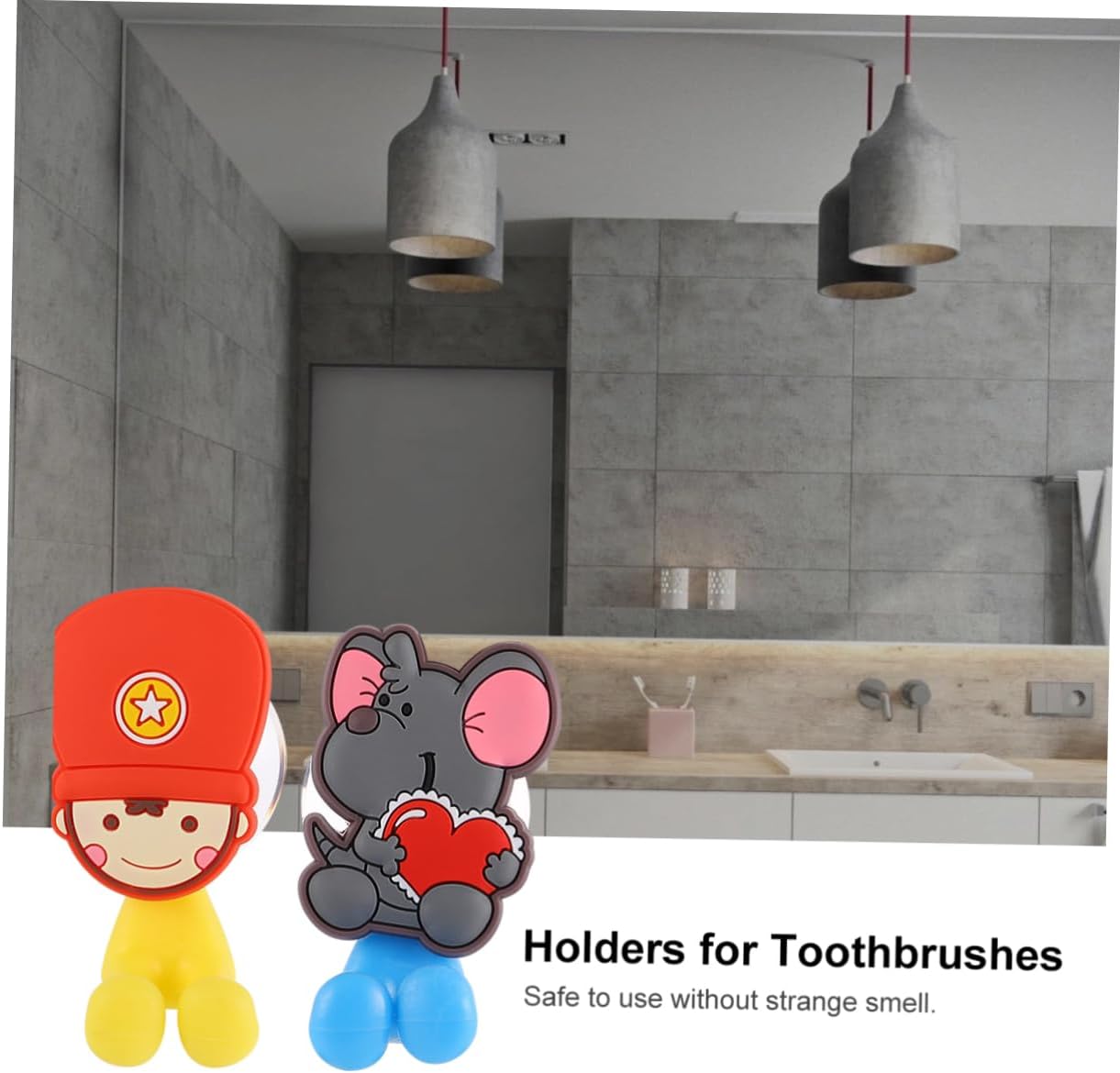 Zerodeko 3 Pcs Cartoon Wall Suction Holder