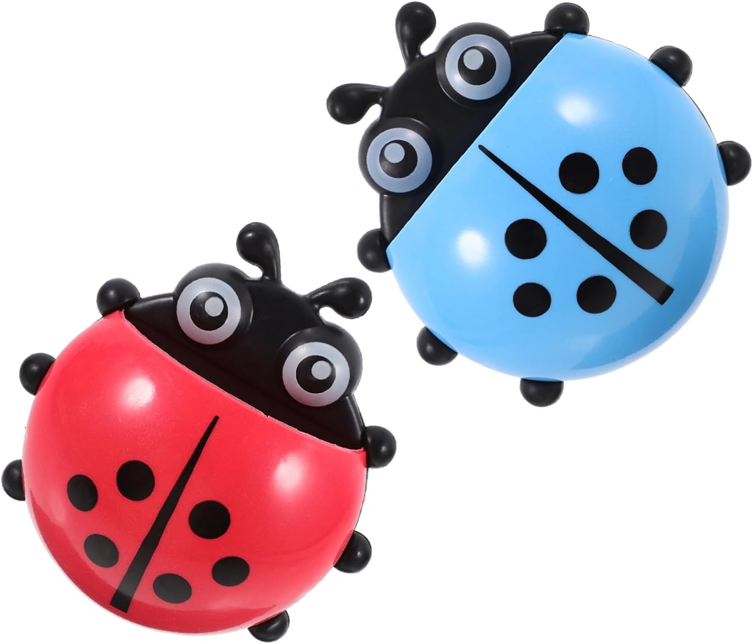 Happyyami 2pcs Wall Mounted Toothbrush Holder