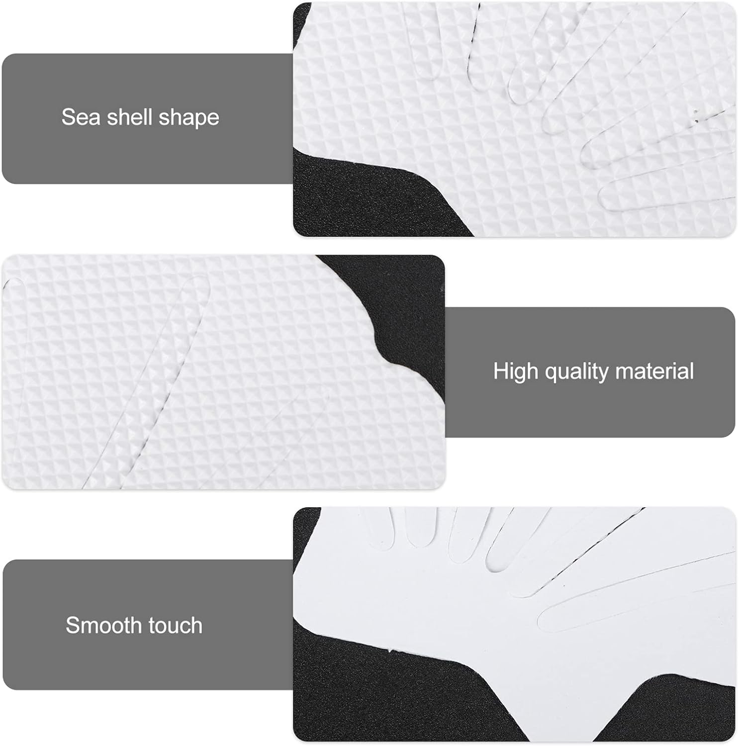 12pcs Bath Tub Anti-Slip Stickers Sea Shell Design for Bathroom Safety