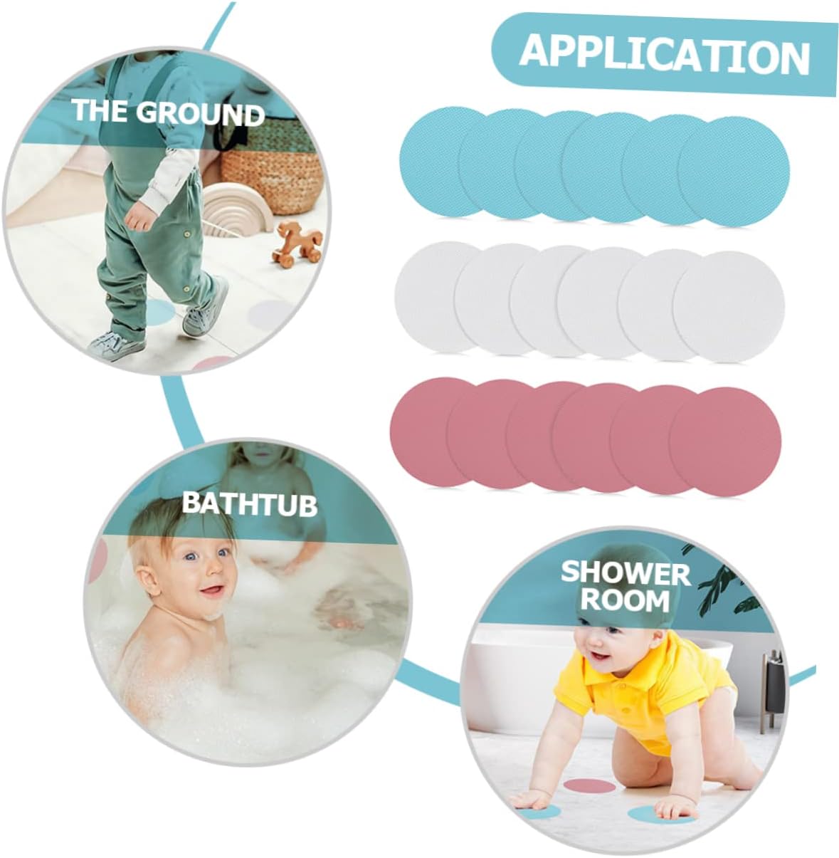 18Pcs Anti-Slip Bathtub Stickers for Safe Bathrooms