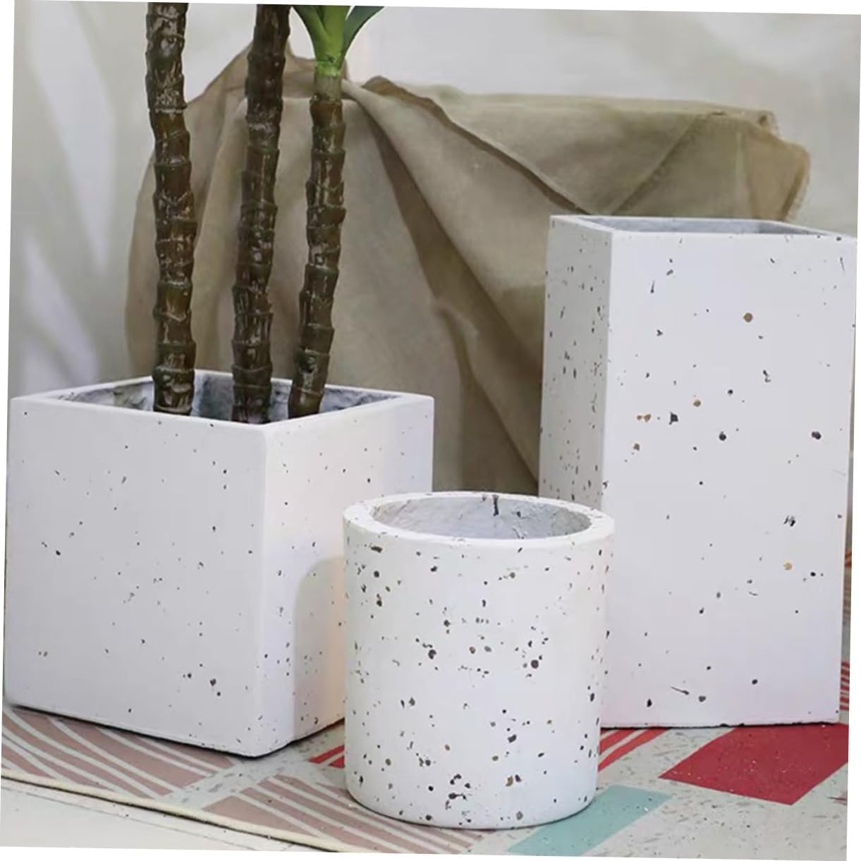SOLUSTRE Bathroom Storage Cup for Toothbrushes and Razors