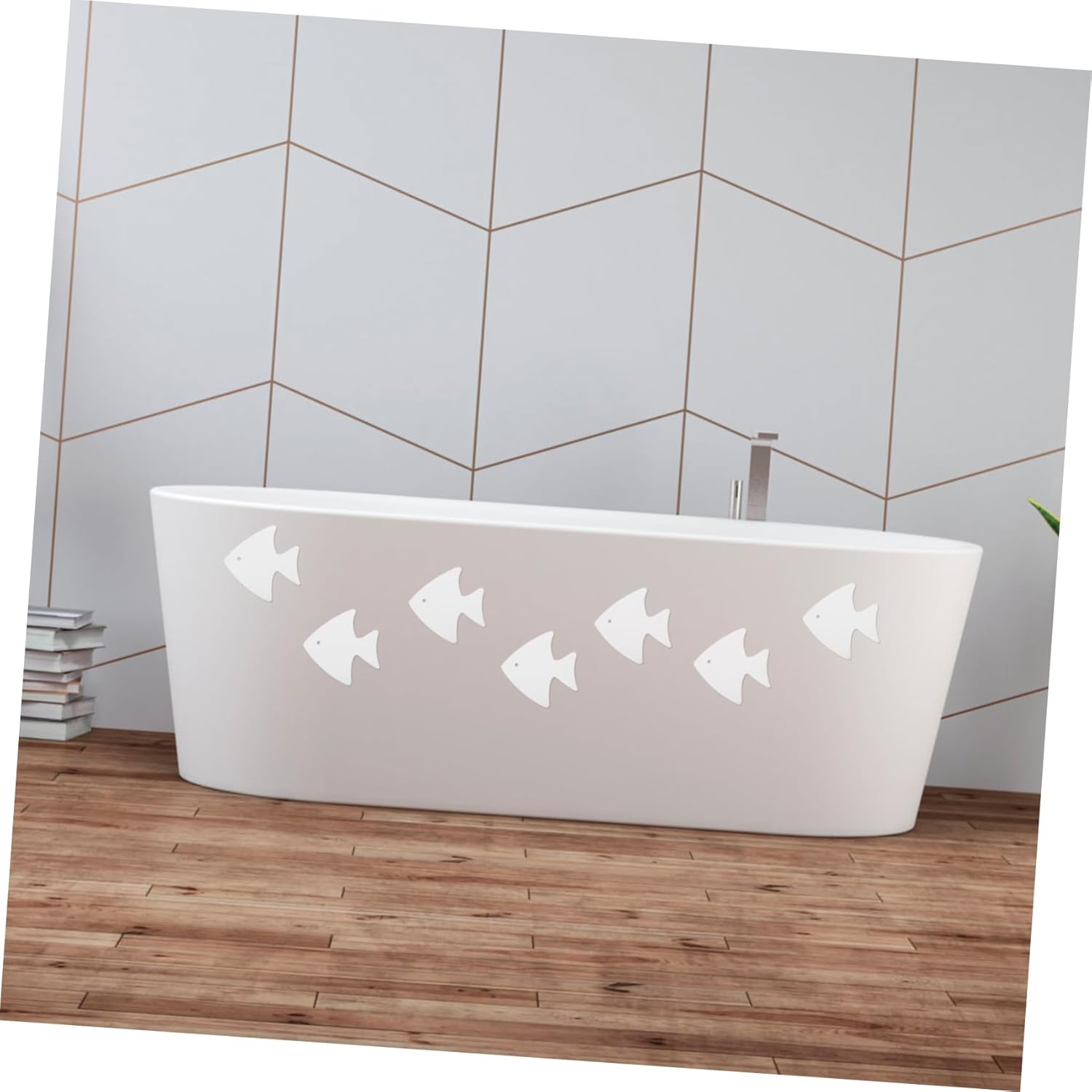 12Pcs Fish Shape Non-Slip Shower Stickers 1