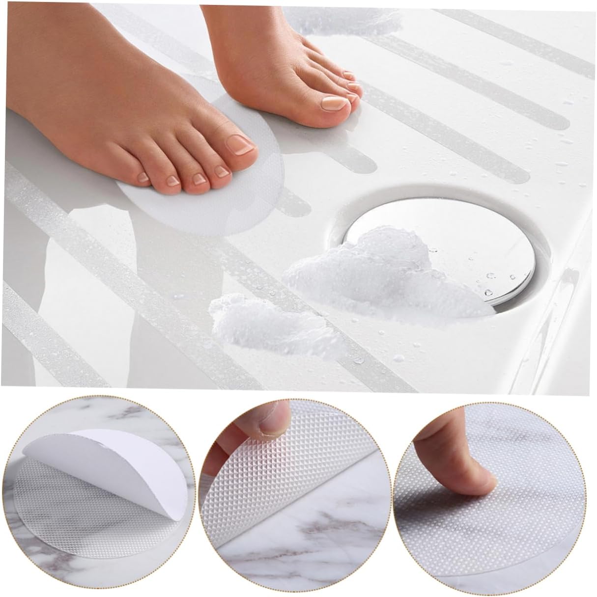 30Pcs Non-Slip Bathtub Stickers for Safety