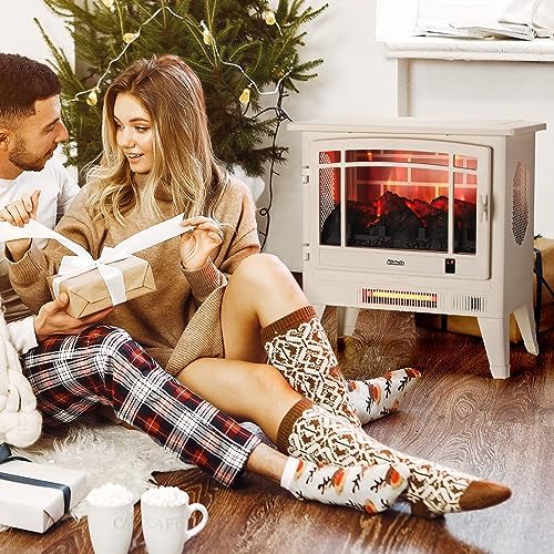 TURBRO TS25 Electric Fireplace with WiFi and Crackling Sound