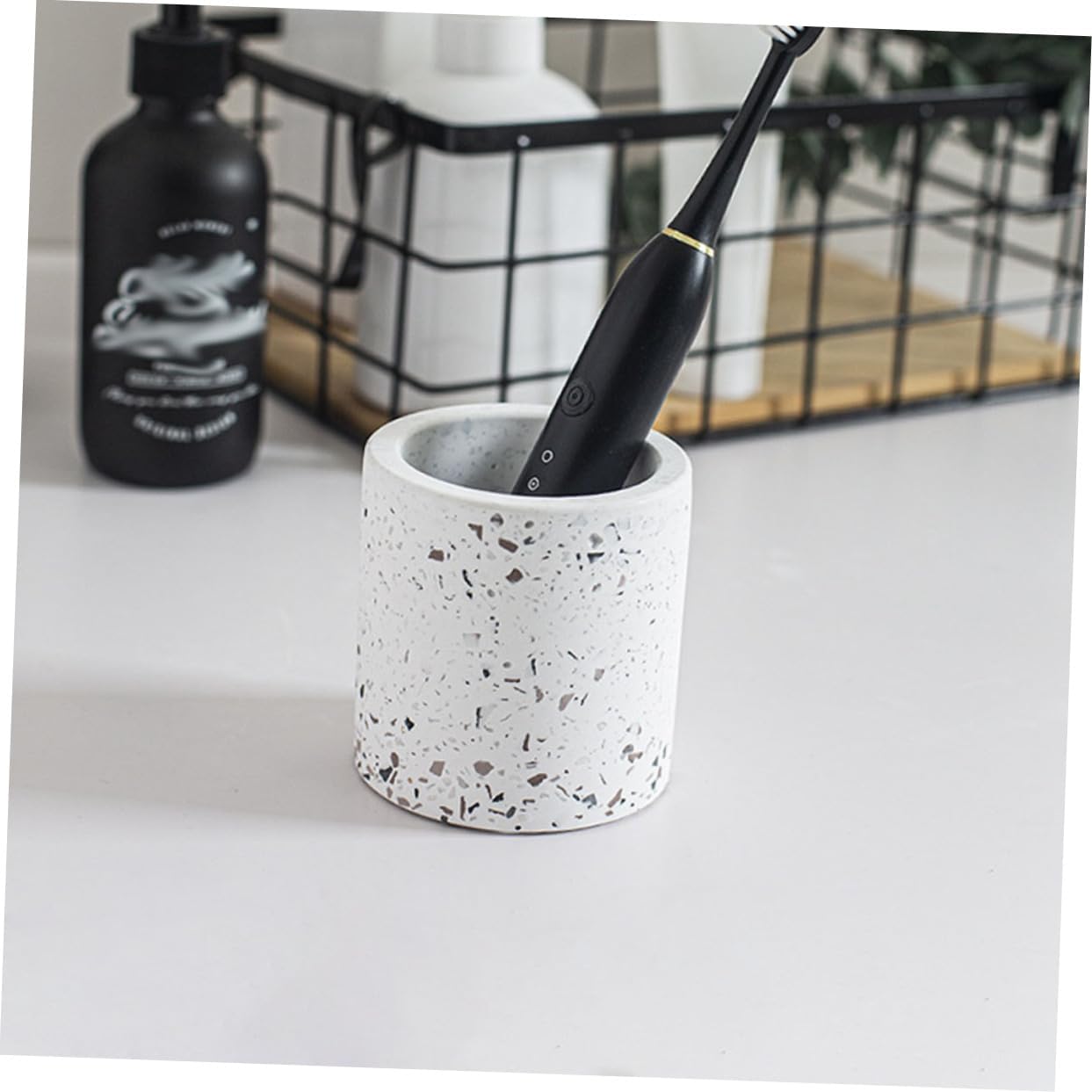 Unomor Toothbrush Suction Cup Holder for Bathroom Counter