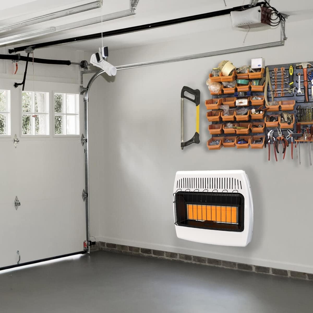 JEWUNO 30000 BTU Propane Wall Heater - Dual Fuel Vent-Free