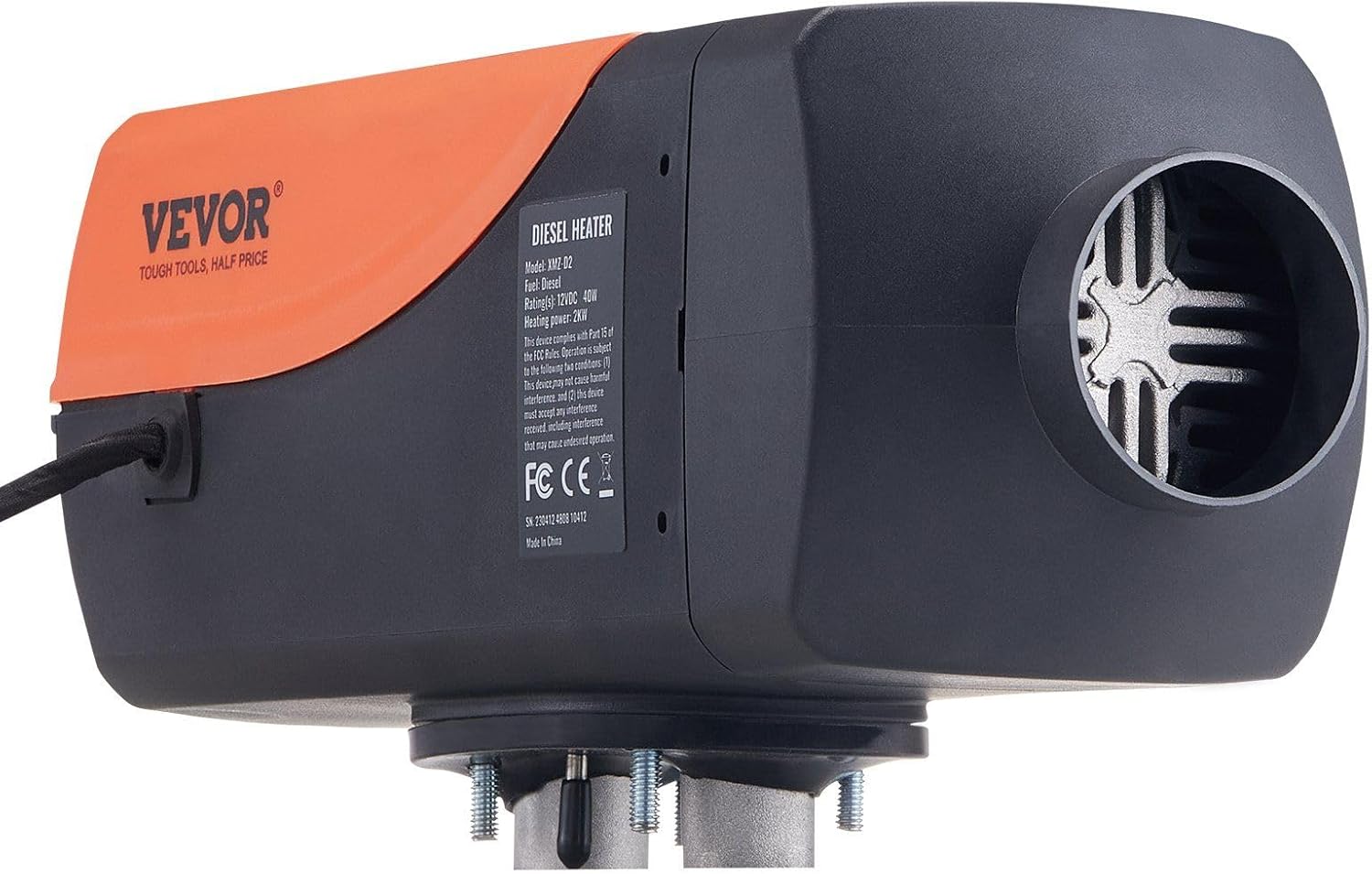 CooFel 12V 2KW Diesel Air Heater with LCD Remote Control