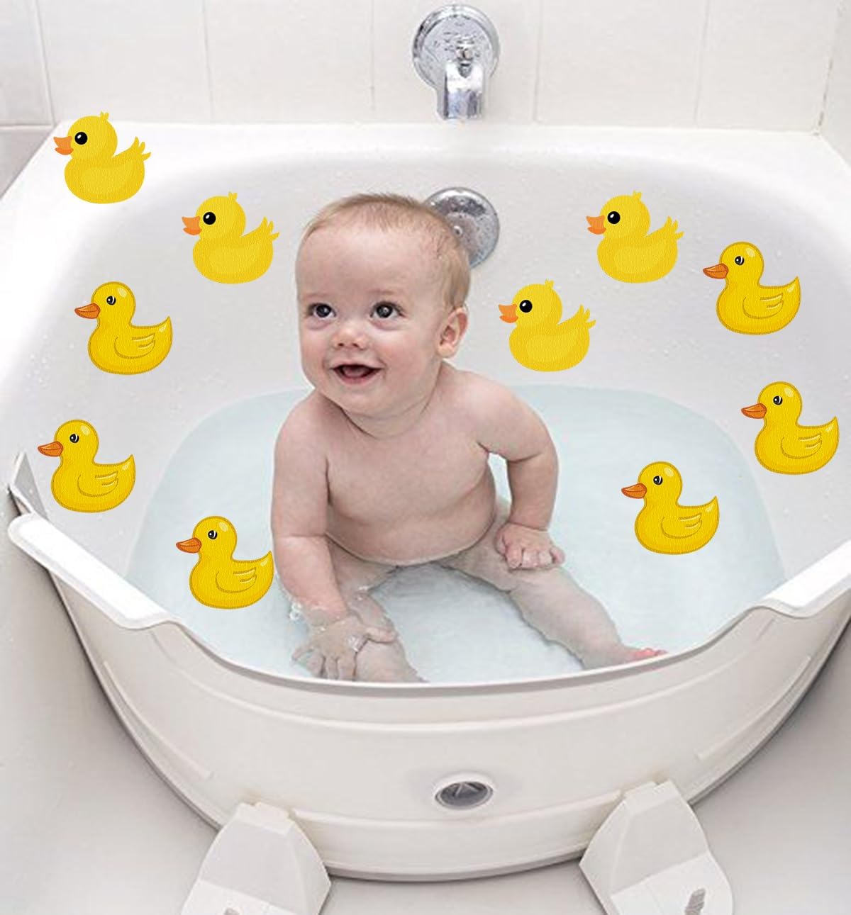 Non-Slip Bathtub Stickers with Ocean Fish Design