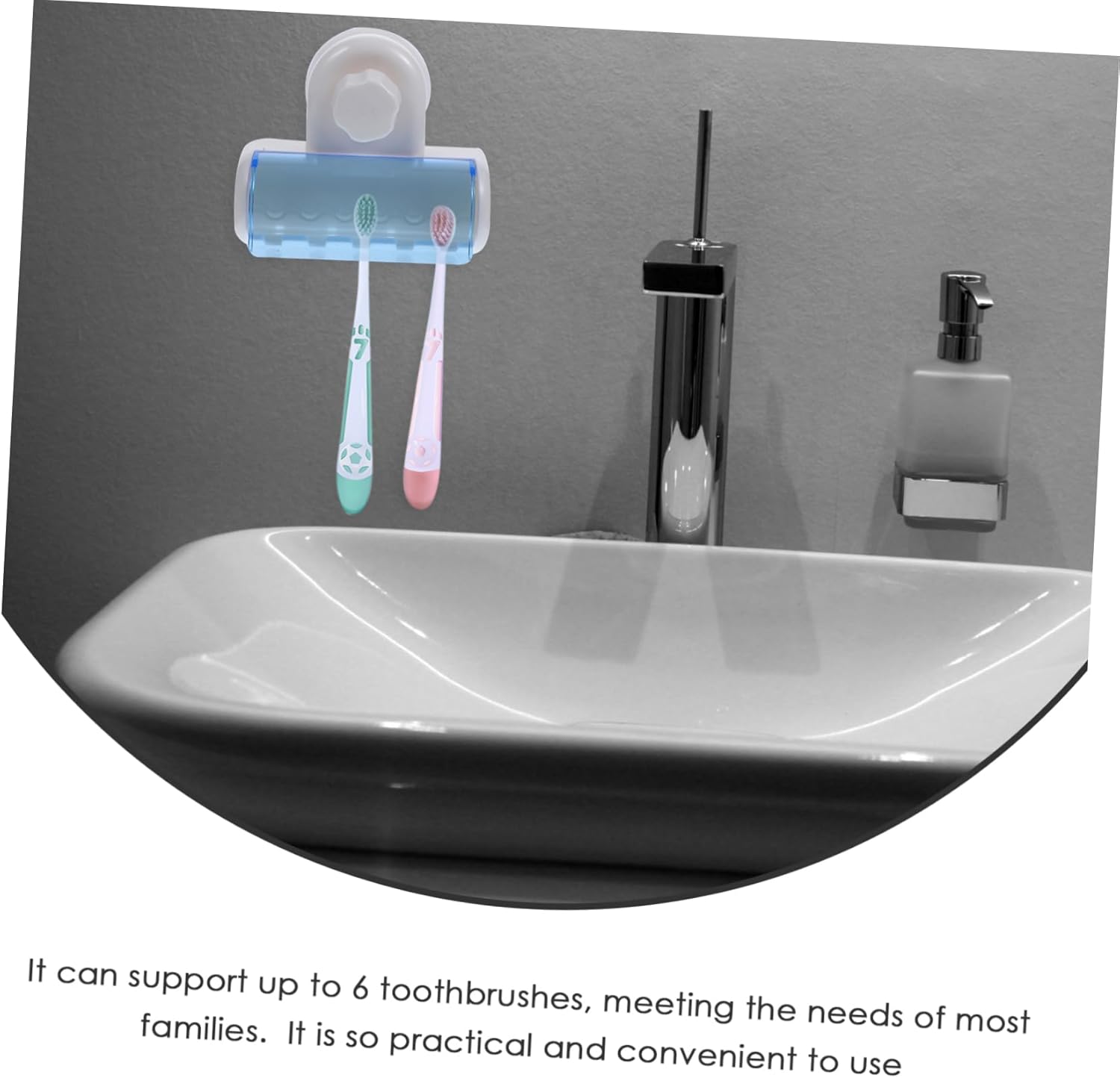 IMIKEYA 2pcs Wall Mounted Toothbrush Holder