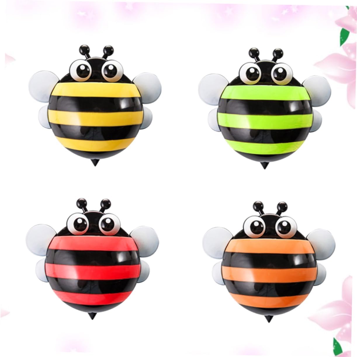 PRETYZOOM 4pcs Suction Cup Bathroom Organizer