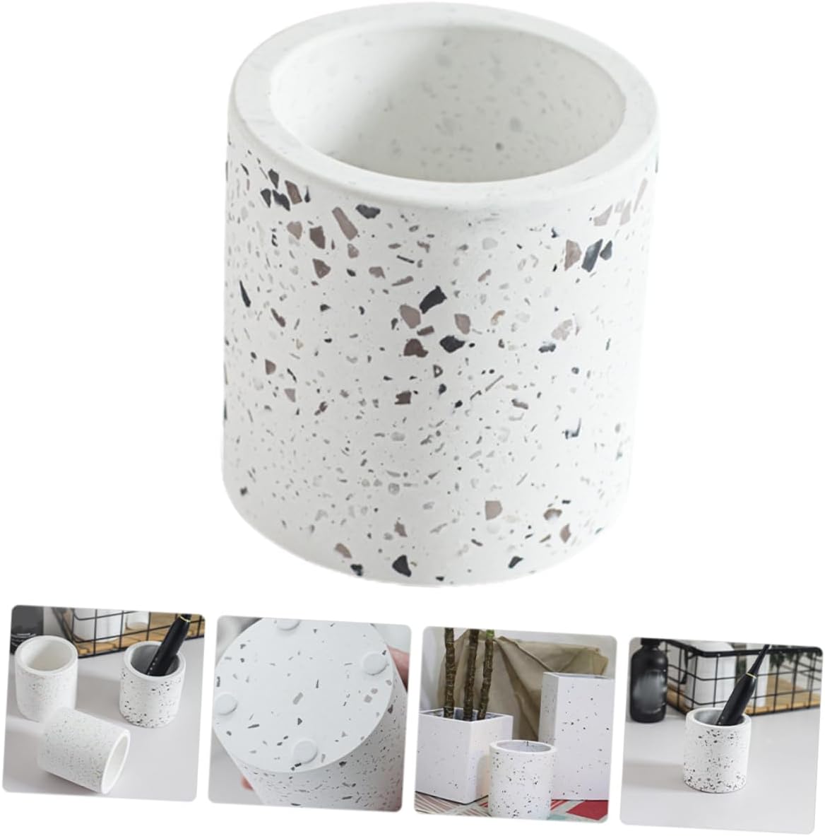 Bathroom Storage Cup Toothbrush Holder 2-in-1 Organizer