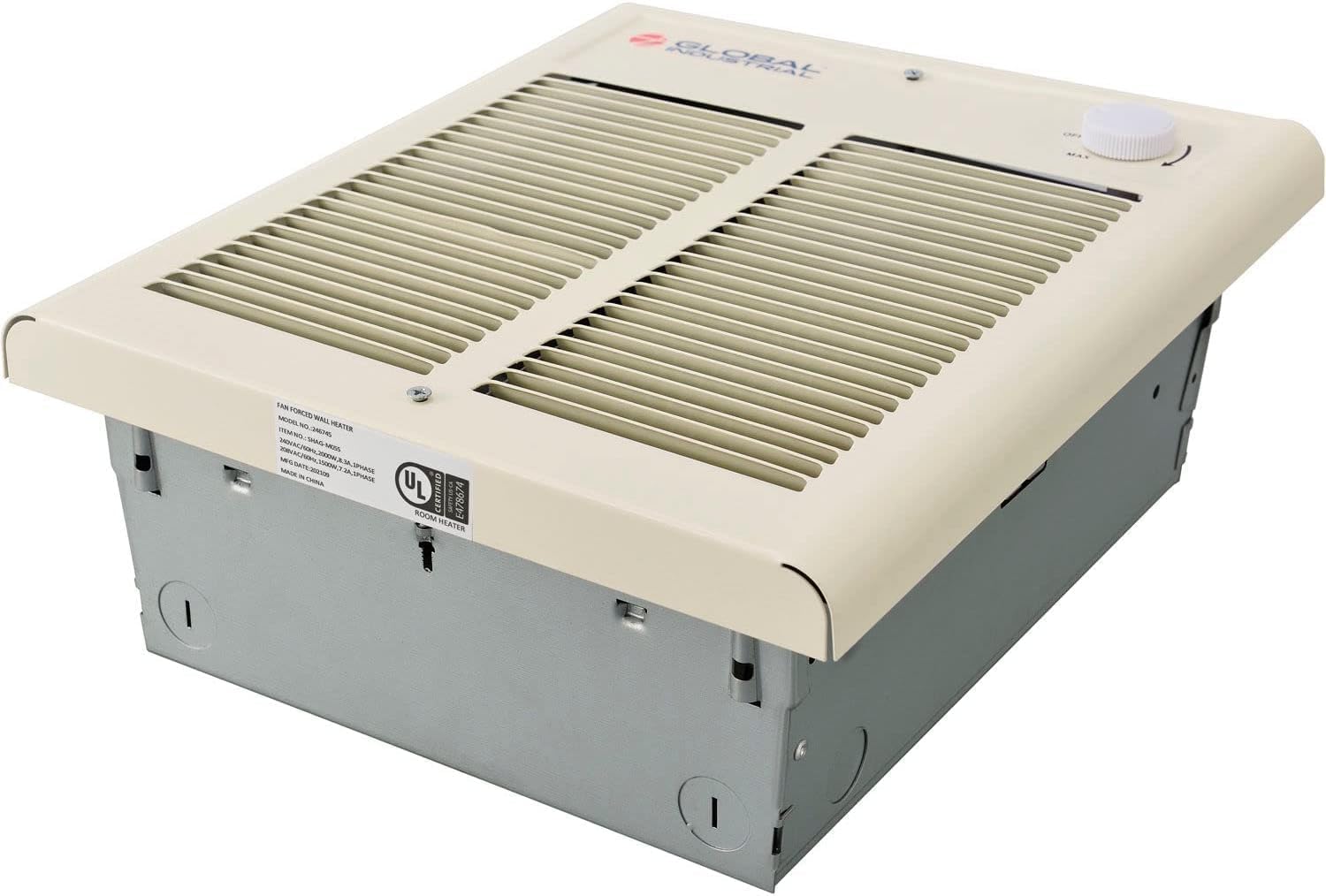 Global Industrial Wall Heater 1500W 208240V