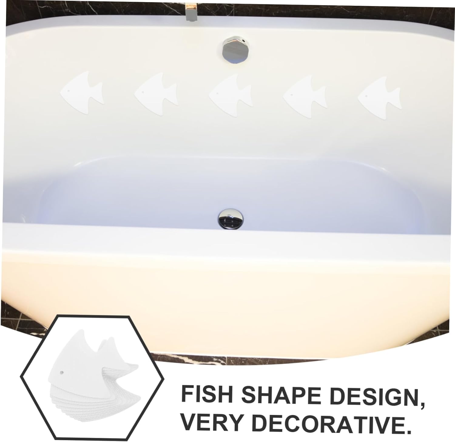 12Pcs Fish Shape Non-Slip Shower Stickers 1