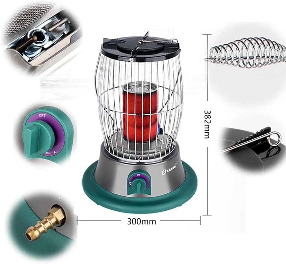 WEBUP LP Gas Heater Propane Space Heater with Handle and Regulator