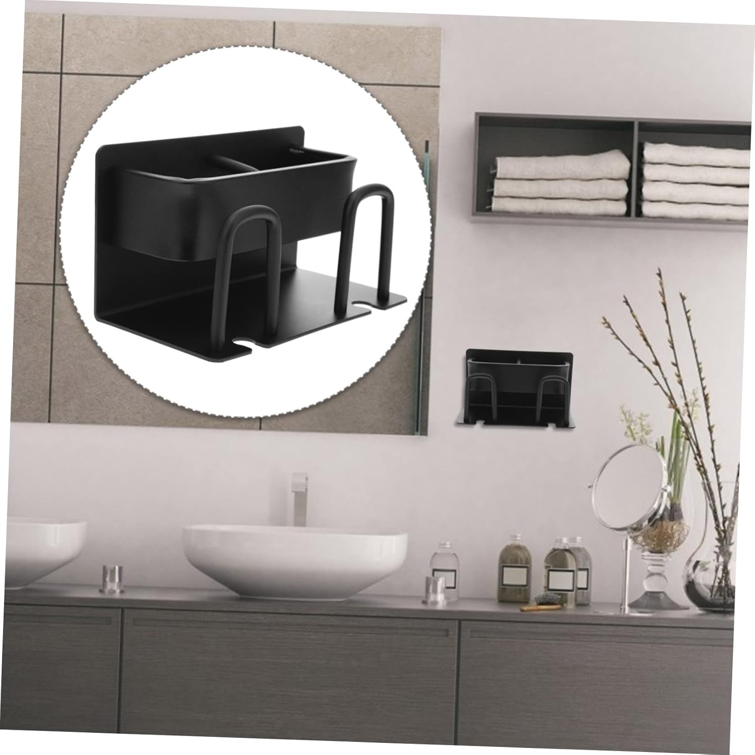 Ciieeo Wall Mount Toothbrush Holder with Suction Cup