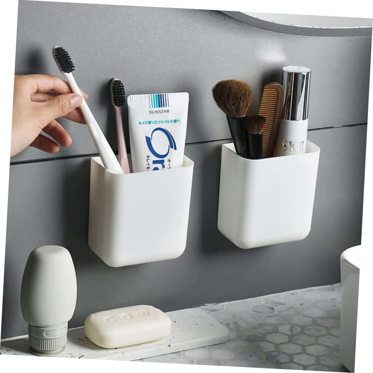 MAGICLULU Wall Mounted Toothbrush Holder