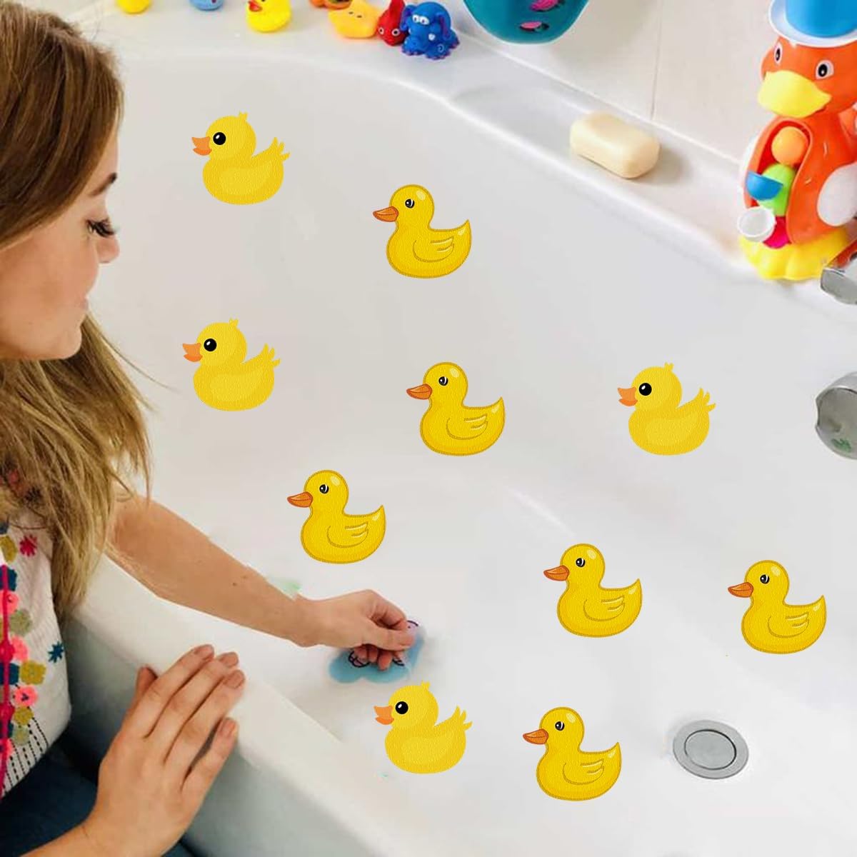 Non-Slip Bathtub Stickers with Ocean Fish Design