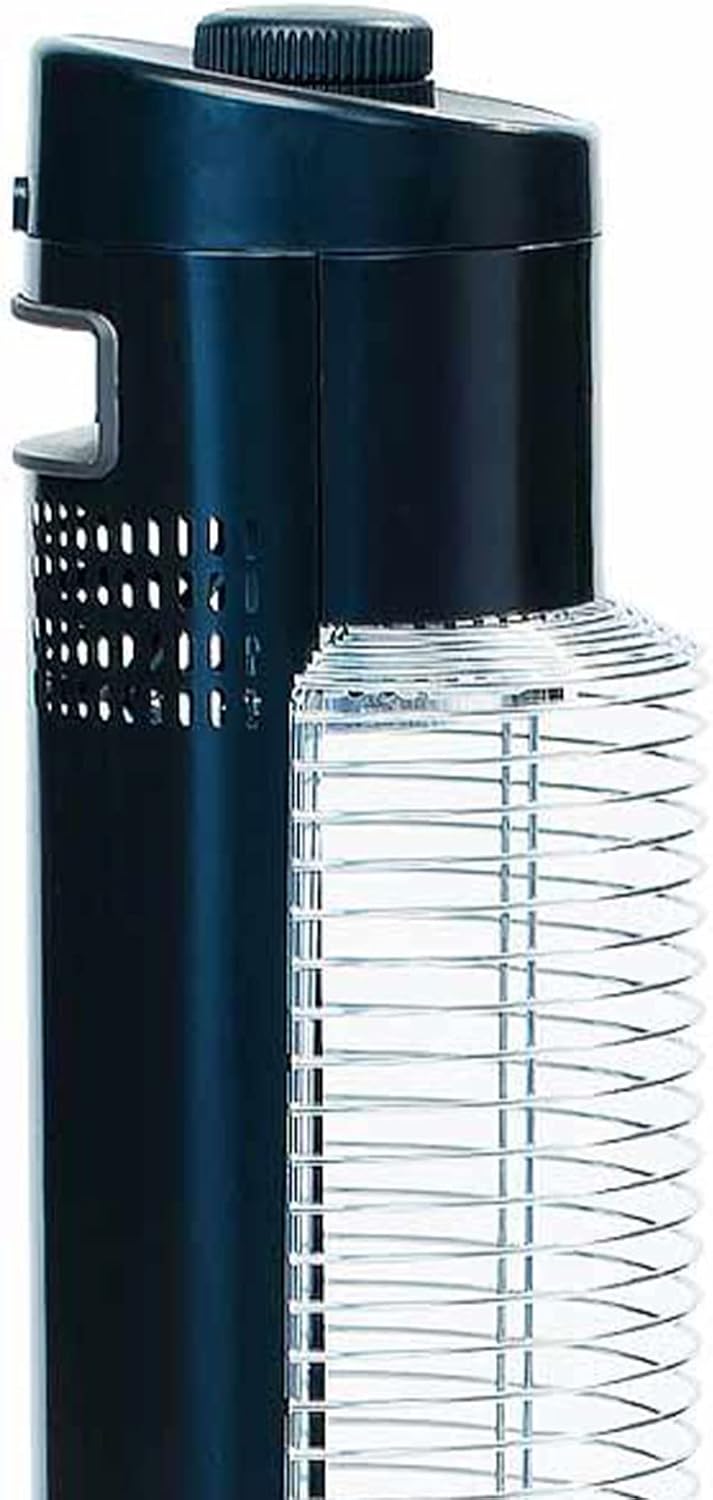 HeatMate Portable Instant Heat Graphite Medium Tower Electric Heater - Black