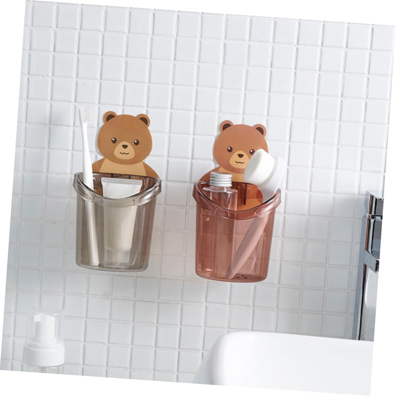 MAGICLULU Cartoon Toothbrush Holder 2pcs
