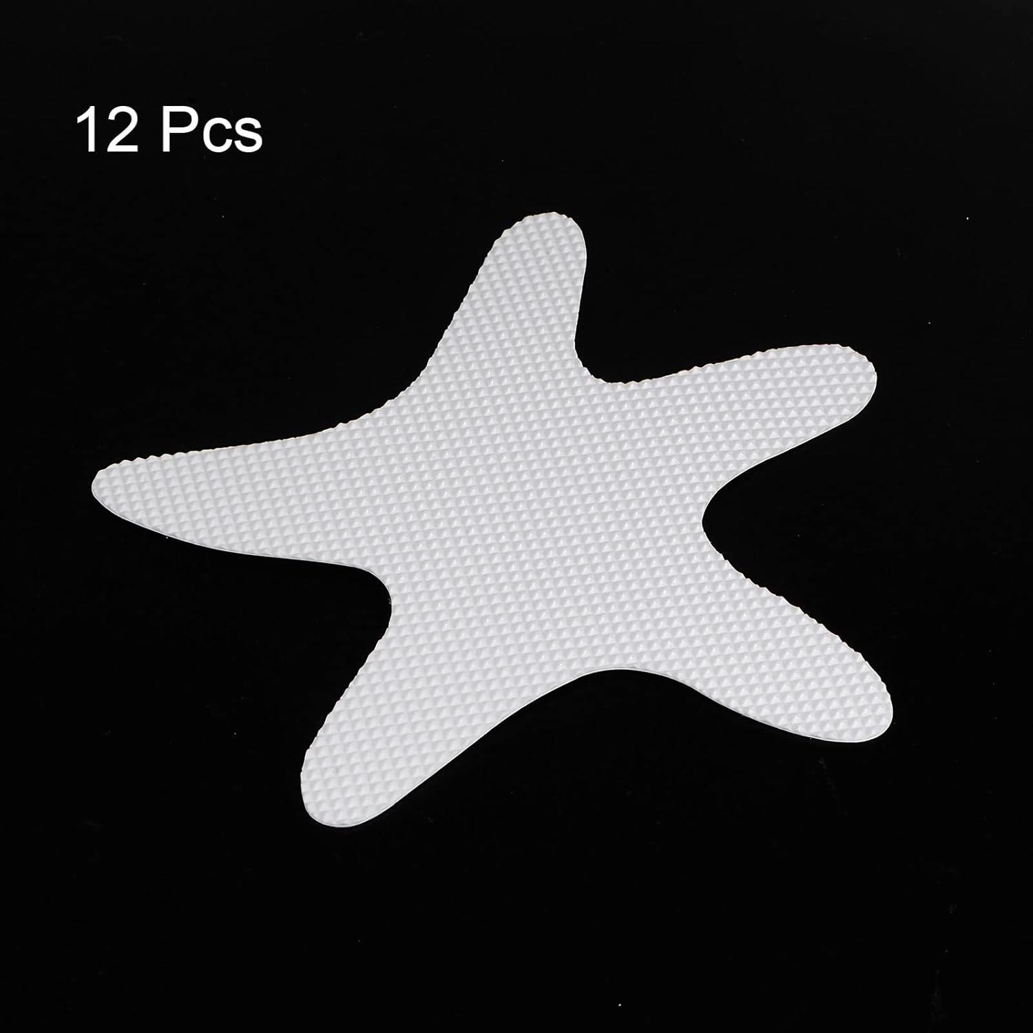 HARFINGTON 12pcs Non-Slip Bathtub Stickers White Starfish Design