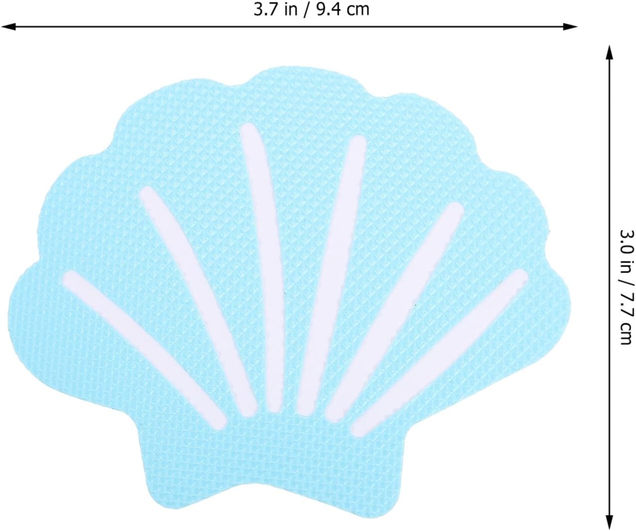 HOLIDYOYO Non-Slip Bathtub Stickers - 12pcs Shell Shaped Safety Treads