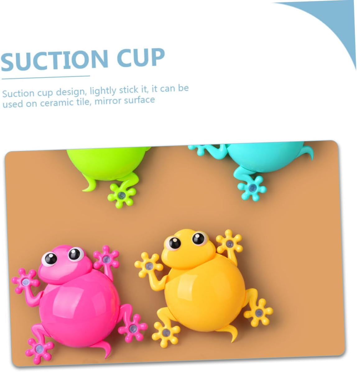Ciieeo Suction Cup Toothbrush Holder for Kids Gecko Design