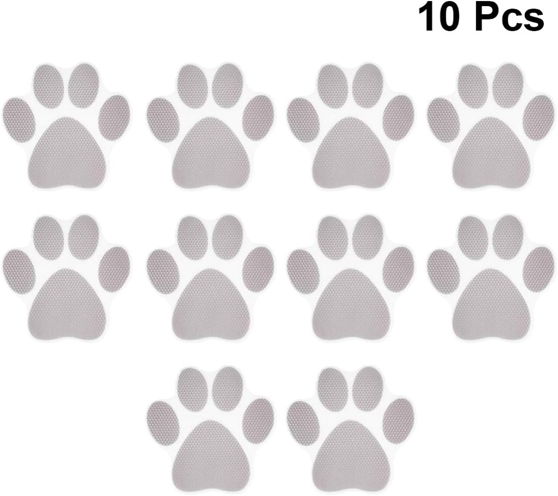Zerodeko 30pcs Dog Paw Cartoon Bath Stickers - Non-Slip Decals for Safety