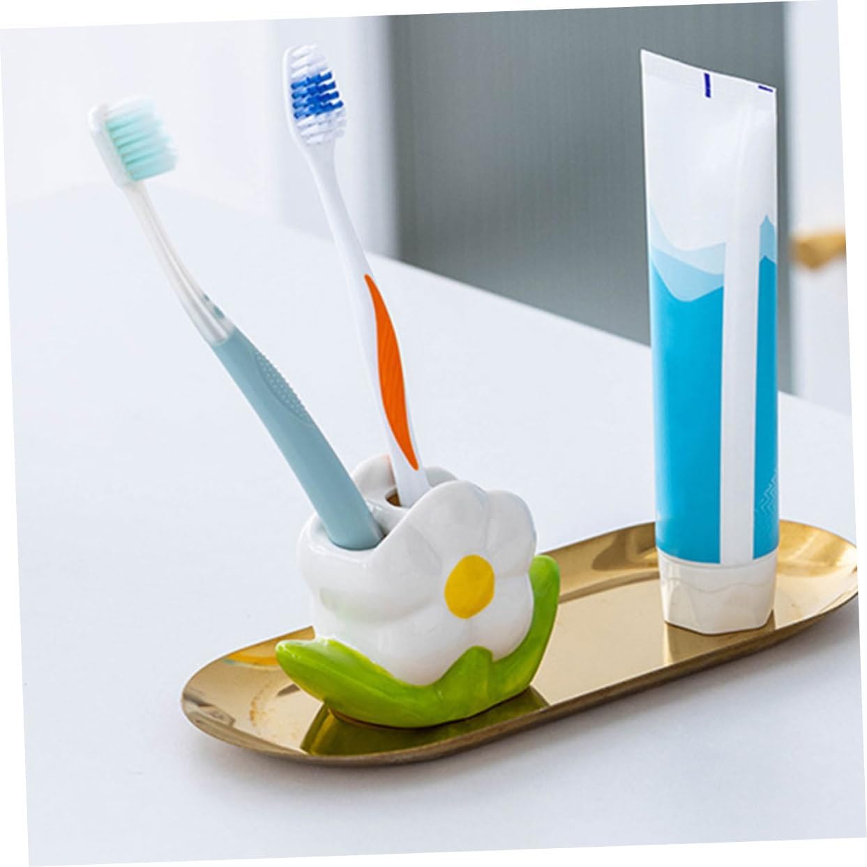 Ciieeo Ceramic Toothbrush Holder for Bathroom and Shower 1