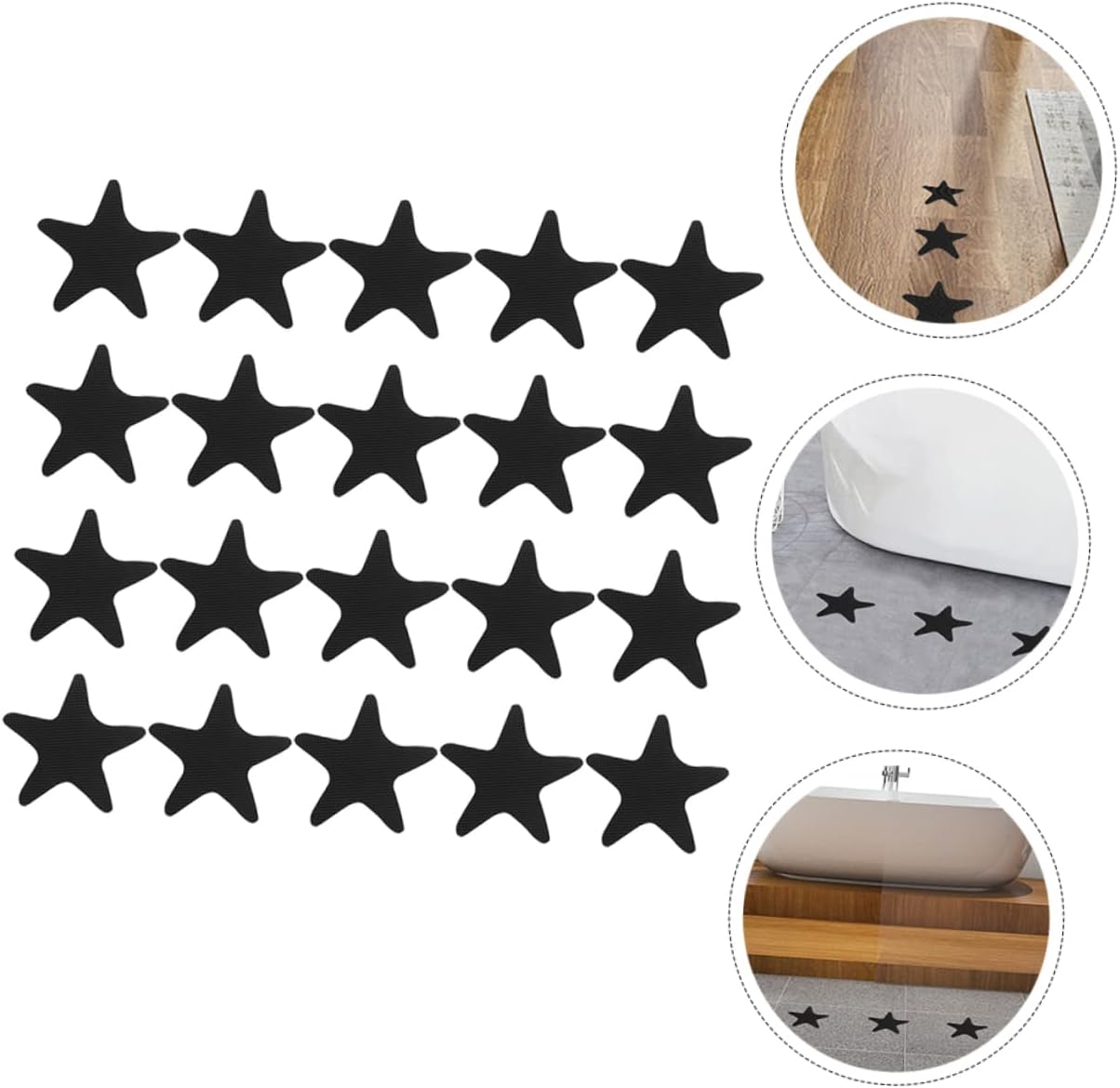 BUGUUYO 40PCS Non Slip Bathtub Decals for Shower and Bathroom Floors