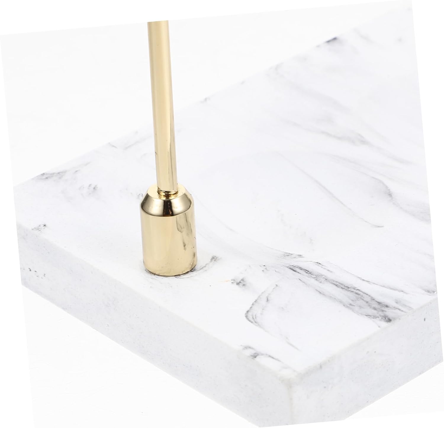 HAKIDZEL Marble Toothbrush Holder with Makeup Brush Stand