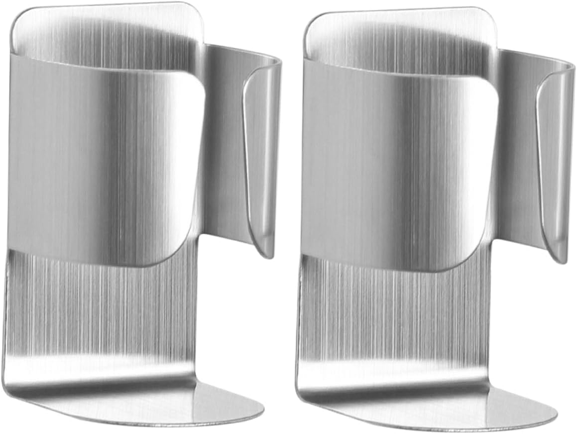 Garneck 6pcs Wall-Mounted Toothbrush Holder with Nail Storage