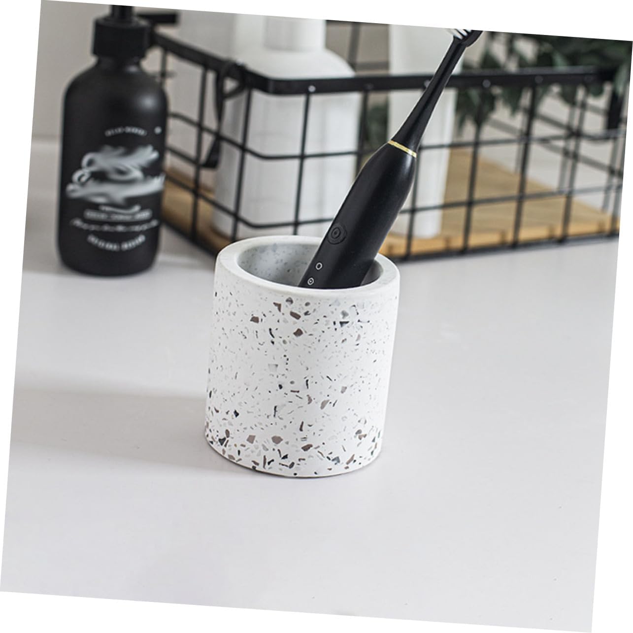 KICHOUSE Electric Toothbrush Holder with Storage