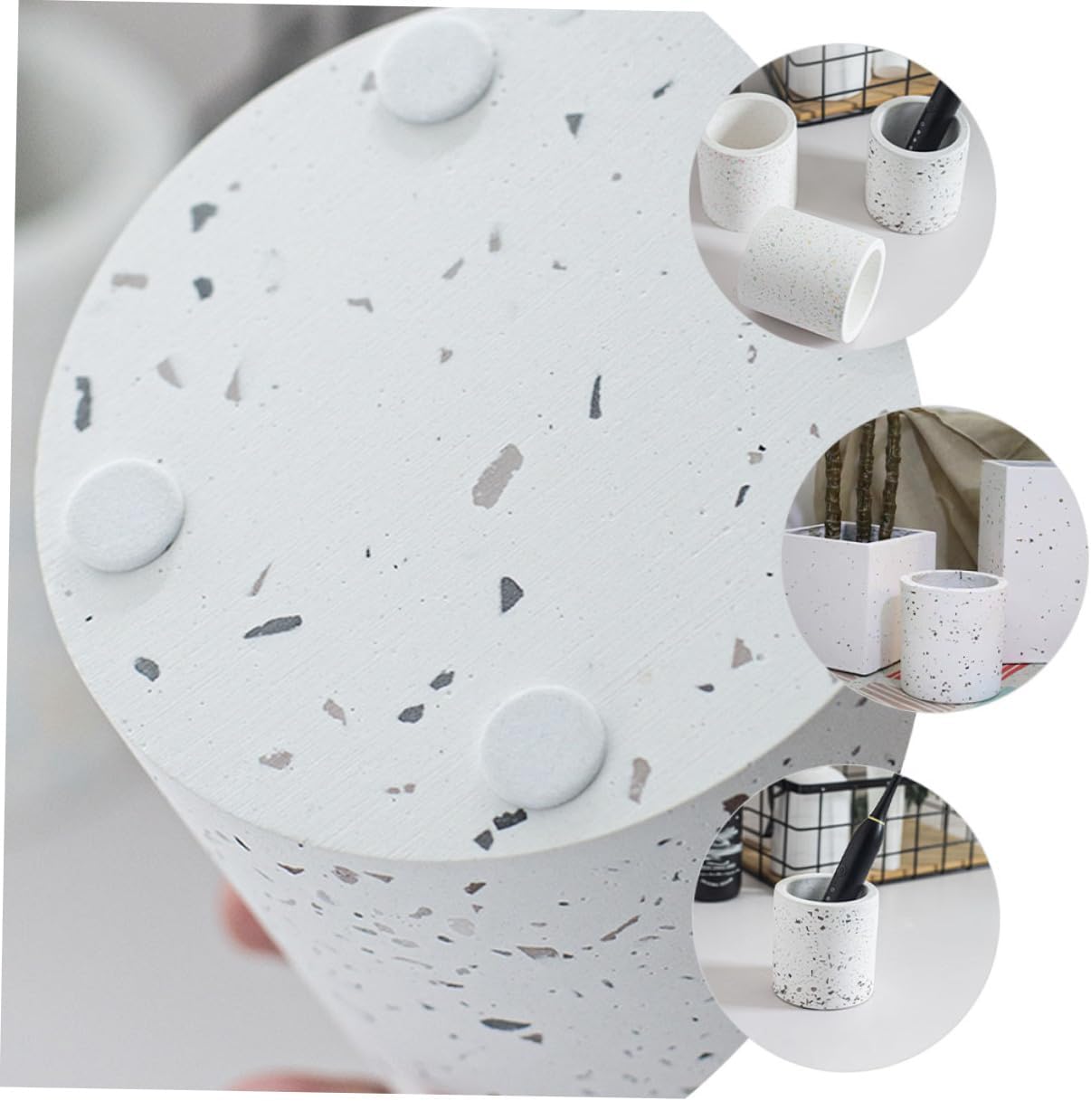Bathroom Storage Cup Toothbrush Holder 2-in-1 Organizer