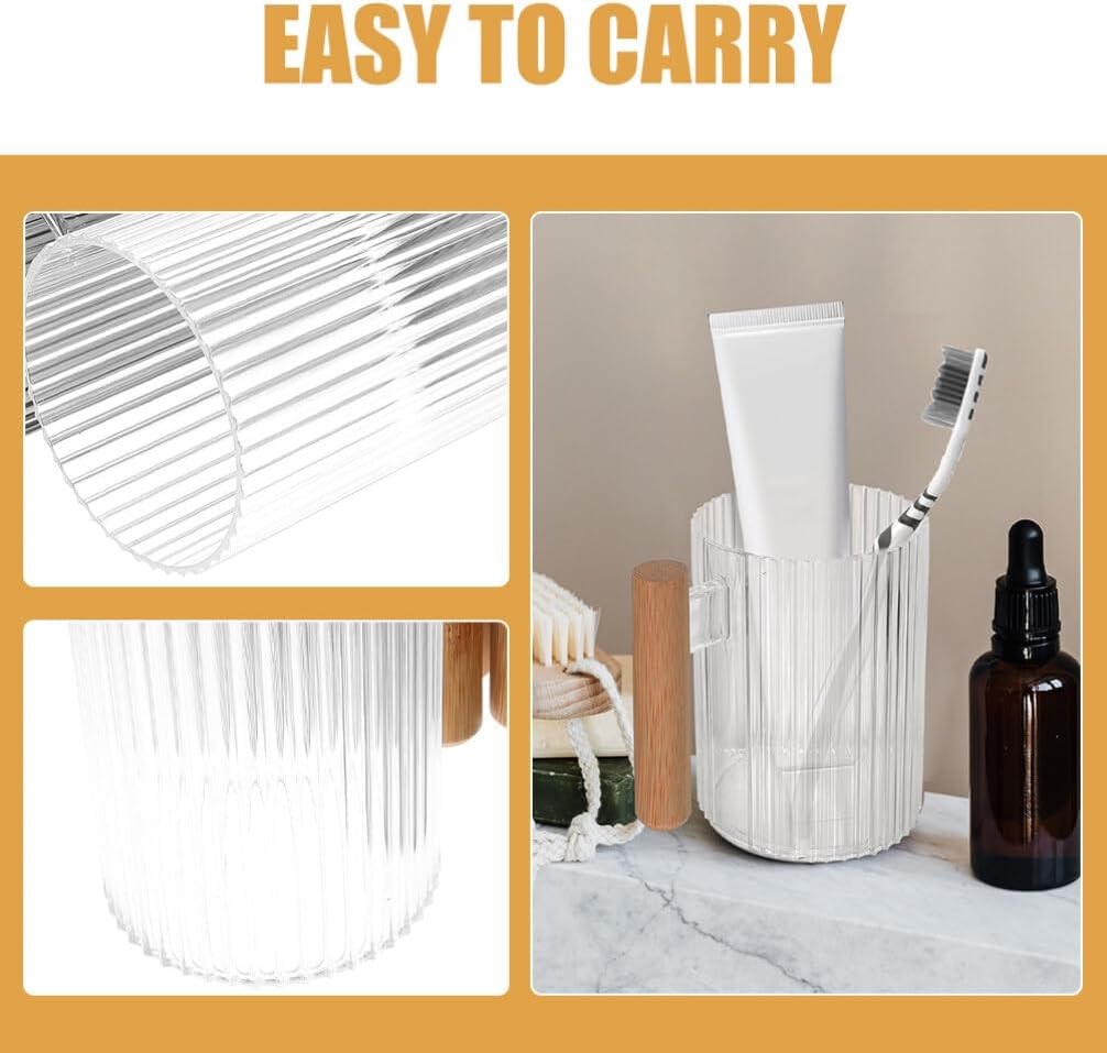 Cabilock Toothbrush Holder Cup with Lid
