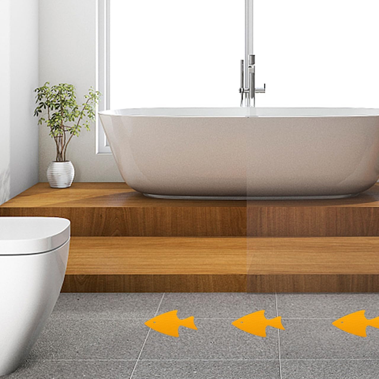 Angoily 20PCS Anti-Slip Bath Stickers with Sea Animal Decals